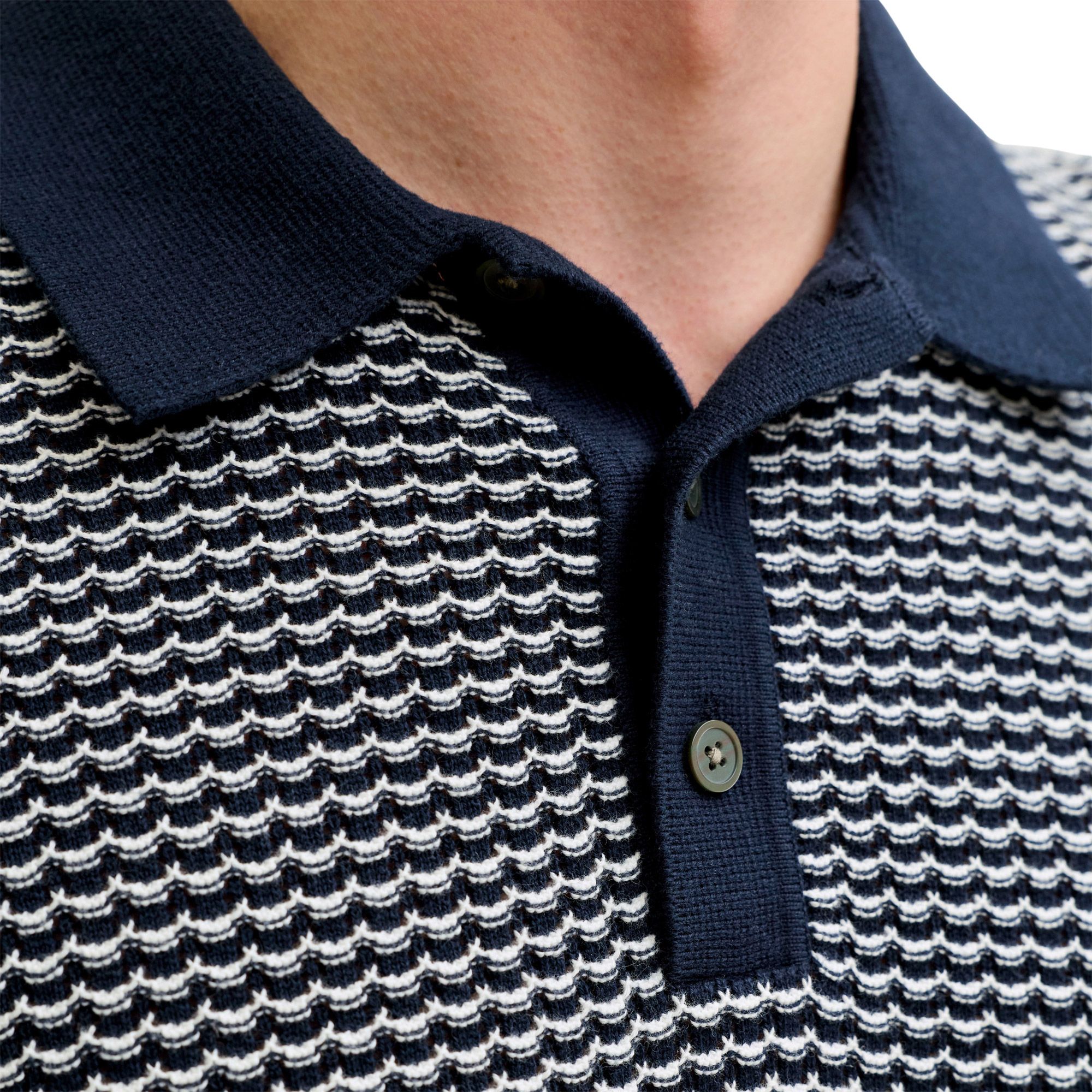 Jack & Jones Kingsley Knit Polo Heren | PlutoSport
